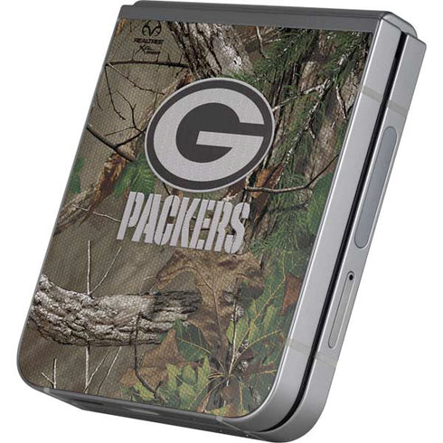 NFL Green Bay Packers Realtree Xtra Green Camo Galaxy Z Flip6 Skin