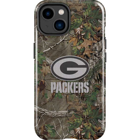 NFL Green Bay Packers Realtree Xtra Green Camo iPhone 15 Impact Case