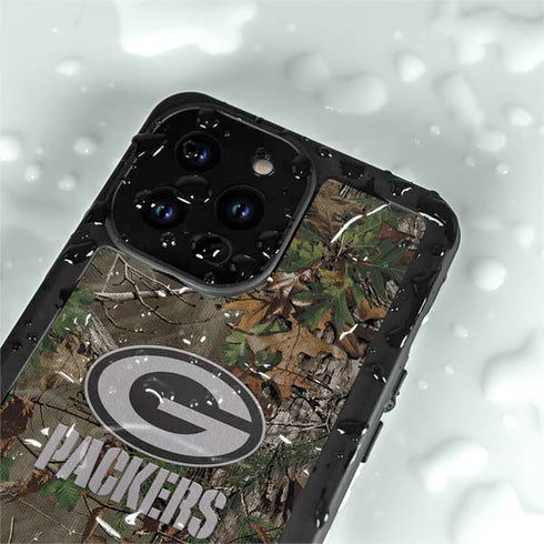 NFL Green Bay Packers Realtree Xtra Green Camo iPhone 15 Pro Waterproof Case