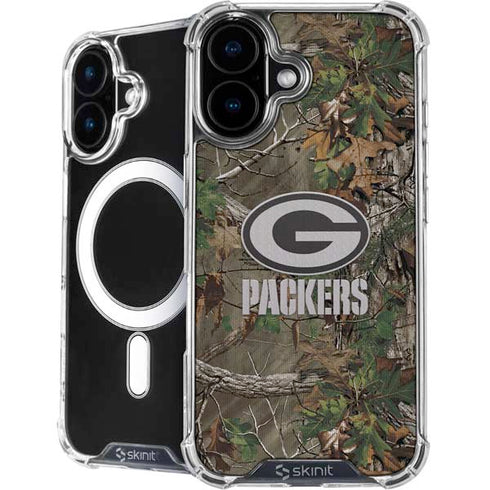 NFL Green Bay Packers Realtree Xtra Green Camo iPhone 16 MagSafe Case