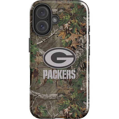 NFL Green Bay Packers Realtree Xtra Green Camo iPhone 16 Plus Impact Case
