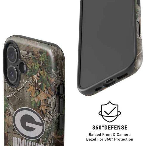 NFL Green Bay Packers Realtree Xtra Green Camo iPhone 16 Plus Magsafe Impact Case