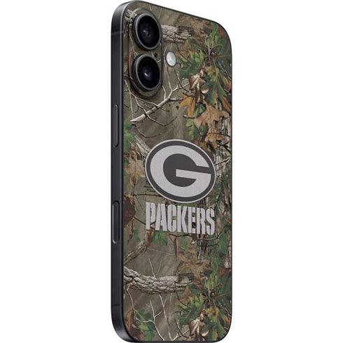 NFL Green Bay Packers Realtree Xtra Green Camo iPhone 16 Plus Skin