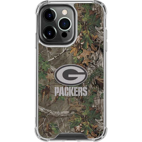 NFL Green Bay Packers Realtree Xtra Green Camo iPhone 16 Pro Clear Case