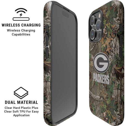 NFL Green Bay Packers Realtree Xtra Green Camo iPhone 16 Pro Magsafe Impact Case