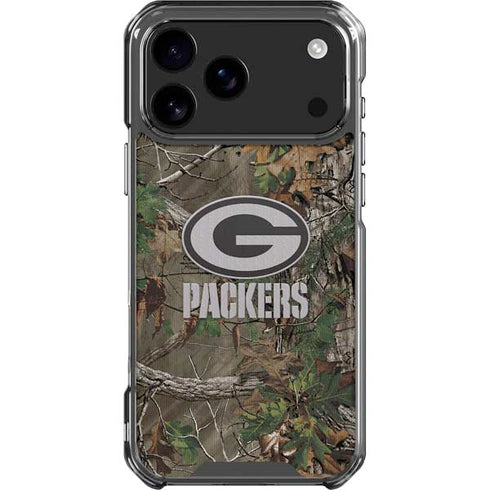NFL Green Bay Packers Realtree Xtra Green Camo iPhone 18 Pro Max Clear Case
