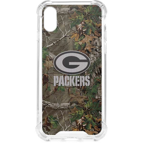 NFL Green Bay Packers Realtree Xtra Green Camo iPhone XS Clear Case