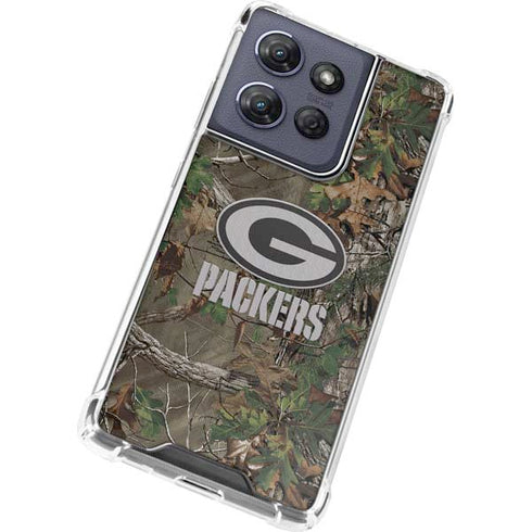 NFL Green Bay Packers Realtree Xtra Green Camo Moto G 5G (2025) Clear Case