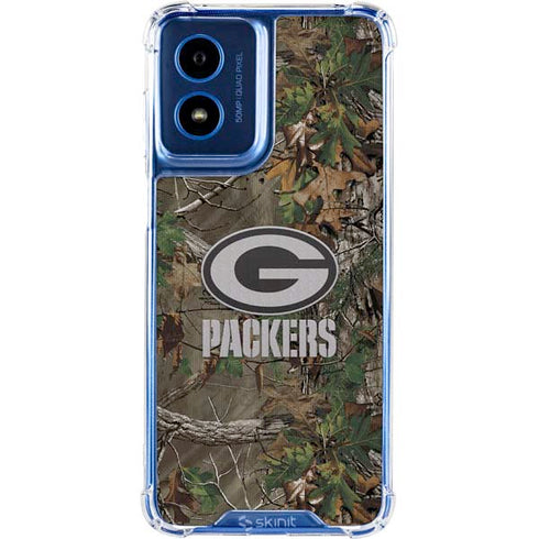 NFL Green Bay Packers Realtree Xtra Green Camo Moto G 5G (2024) Clear Case