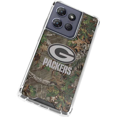 NFL Green Bay Packers Realtree Xtra Green Camo Moto G Stylus 5G (2025) Clear Case