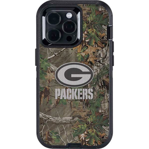 NFL Green Bay Packers Realtree Xtra Green Camo Otterbox Defender iPhone Skin