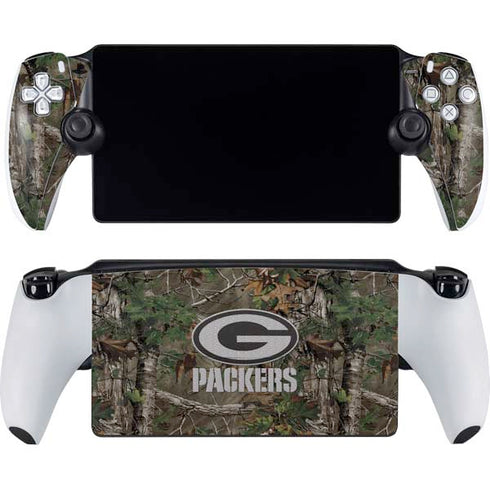 NFL Green Bay Packers Realtree Xtra Green Camo PlayStation Portal Remote Player Skin