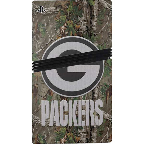 NFL Green Bay Packers Realtree Xtra Green Camo PS5 Pro Bundle Skin