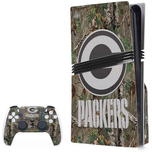NFL Green Bay Packers Realtree Xtra Green Camo PlayStation PS5 Skins
