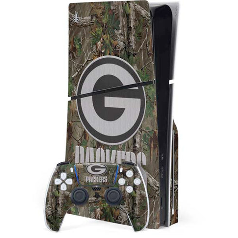 NFL Green Bay Packers Realtree Xtra Green Camo PlayStation PS5 Skins