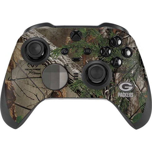 NFL Green Bay Packers Realtree Xtra Green Camo Xbox Elite Wireless Controller Series 2 Skin