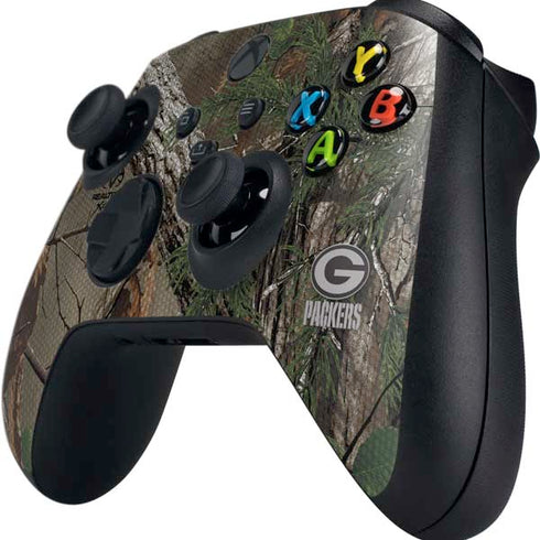 NFL Green Bay Packers Realtree Xtra Green Camo Xbox Series X Controller Skin