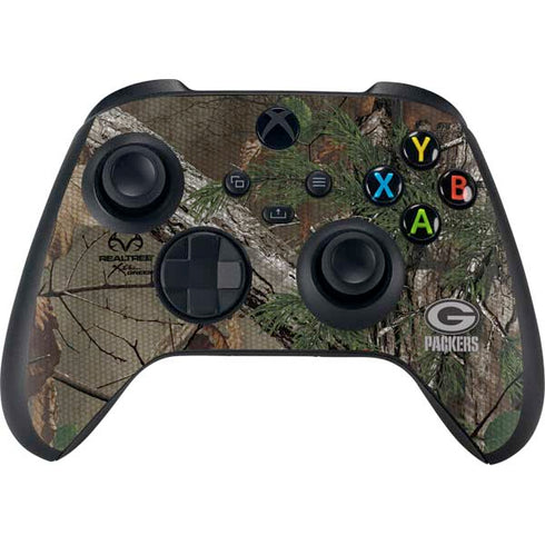 NFL Green Bay Packers Realtree Xtra Green Camo XBox Series X Digital Edition Bundle Skin