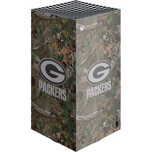NFL Green Bay Packers Realtree Xtra Green Camo XBox Series X Digital Edition Console Skin