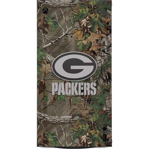 NFL Green Bay Packers Realtree Xtra Green Camo XBox Series X Digital Edition Console Skin