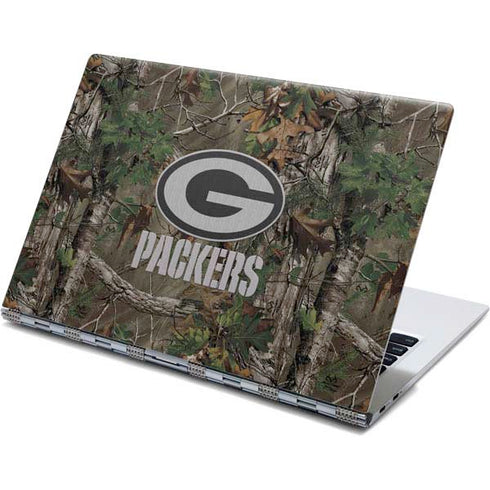 NFL Green Bay Packers Realtree Xtra Green Camo Yoga 910 2-in-1 14in Touch-Screen Skin