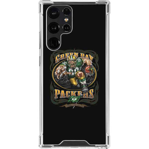 Liquid Blue NFL Green Bay Packers Running Back Galaxy S23 Ultra Clear Case