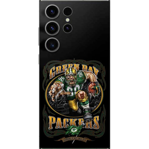 Liquid Blue NFL Green Bay Packers Running Back Galaxy S24 Ultra Skin