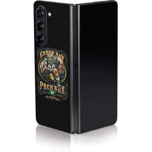 Liquid Blue NFL Green Bay Packers Running Back Galaxy Z Fold5 5G Skin