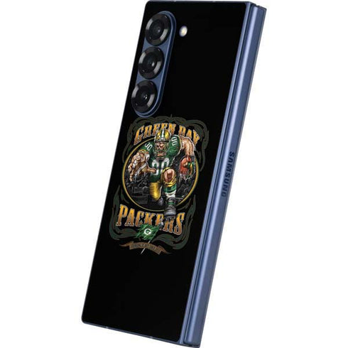 Liquid Blue NFL Green Bay Packers Running Back Galaxy Z Fold6 Skin