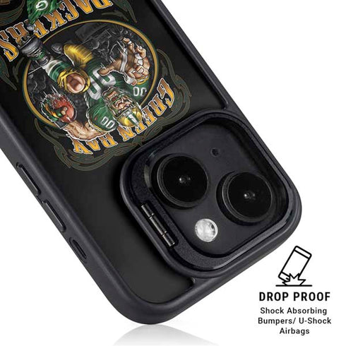 Liquid Blue NFL Green Bay Packers Running Back iPhone 15 Plus Kickstand Case