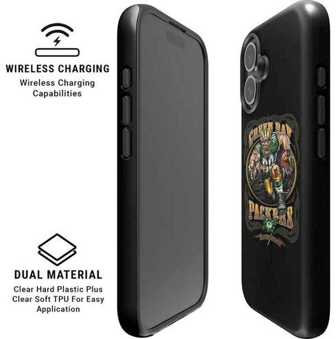 Liquid Blue NFL Green Bay Packers Running Back iPhone 16 Magsafe Impact Case