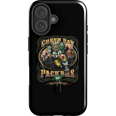 Liquid Blue NFL Green Bay Packers Running Back iPhone 16 Plus Magsafe Impact Case