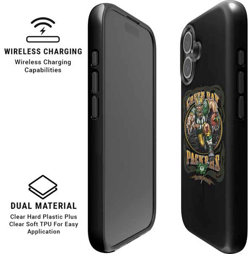 Liquid Blue NFL Green Bay Packers Running Back iPhone 16 Plus Magsafe Impact Case