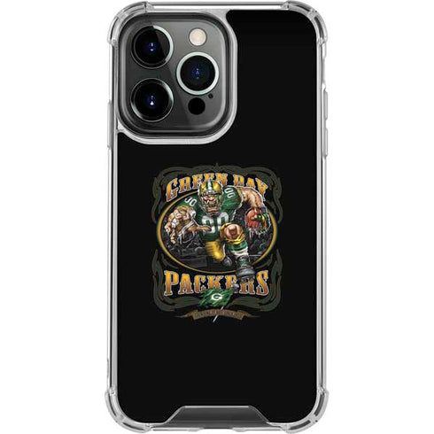Liquid Blue NFL Green Bay Packers Running Back iPhone 16 Pro Clear Case