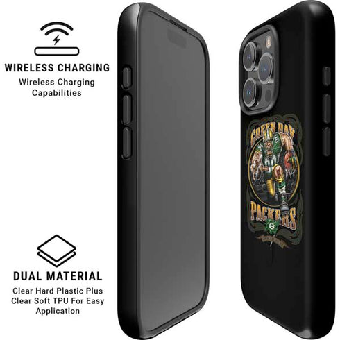 Liquid Blue NFL Green Bay Packers Running Back iPhone 16 Pro Magsafe Impact Case