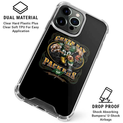 Liquid Blue NFL Green Bay Packers Running Back iPhone 16 Pro Max Clear Case
