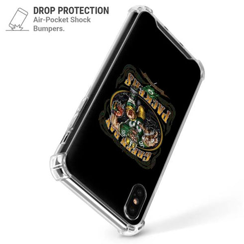 Liquid Blue NFL Green Bay Packers Running Back iPhone X/XS Clear Case