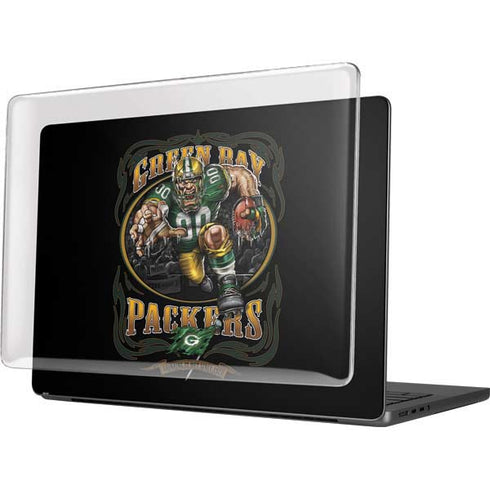 Liquid Blue NFL Green Bay Packers Running Back MacBook Pro 14in (2021-24) Case plus Skin