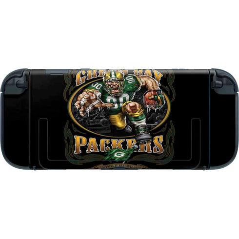 Liquid Blue NFL Green Bay Packers Running Back Nintendo Switch 2 (2025) with Joy-Con Skin