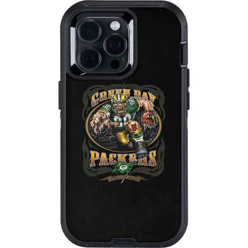 Liquid Blue NFL Green Bay Packers Running Back Otterbox Defender iPhone Skin