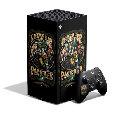 Liquid Blue NFL Green Bay Packers Running Back Xbox Series X Skins