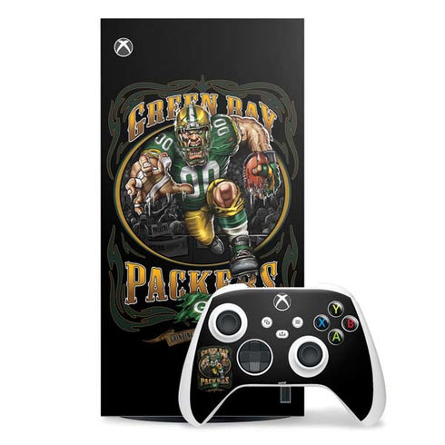 Liquid Blue NFL Green Bay Packers Running Back Xbox Series X Skins
