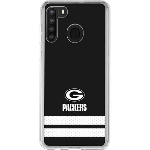 NFL Green Bay Packers Shutout Galaxy A21 Clear Case