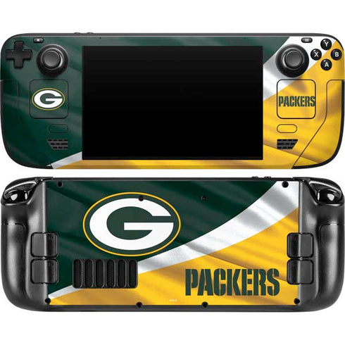NFL Green Bay Packers Steam Deck Handheld Gaming Computer OLED Skin