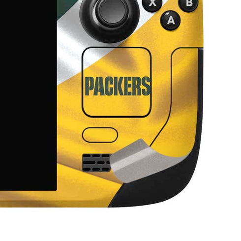 NFL Green Bay Packers Steam Deck Handheld Gaming Computer OLED Skin