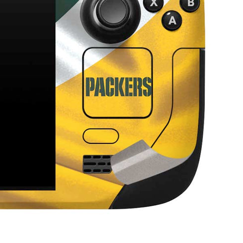 NFL Green Bay Packers Steam Deck Handheld Gaming Computer Skin