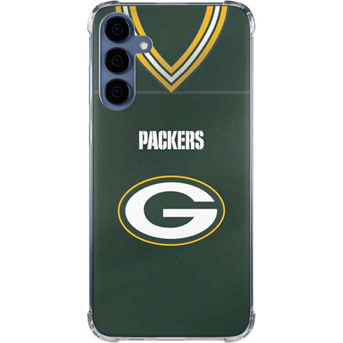 NFL Green Bay Packers Team Jersey Galaxy A55 5G Clear Case