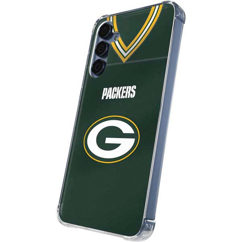 NFL Green Bay Packers Team Jersey Galaxy A55 5G Clear Case