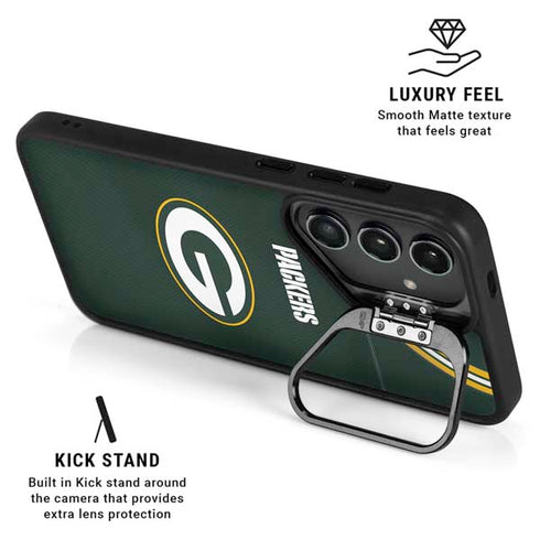 NFL Green Bay Packers Team Jersey Galaxy S25 Plus Kickstand Case