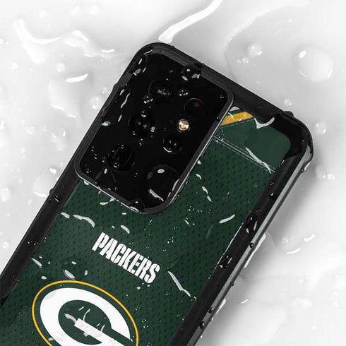 NFL Green Bay Packers Team Jersey Galaxy S24 Ultra Waterproof Case